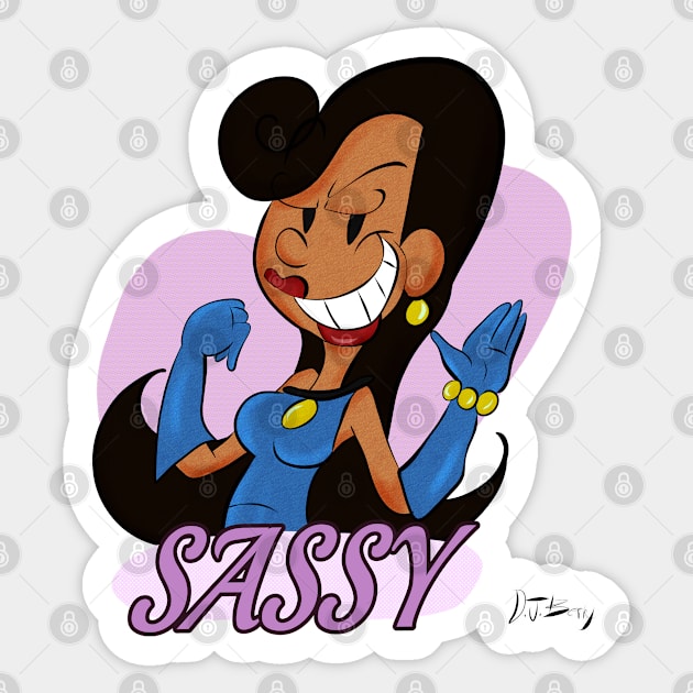 Sassy Henrietta Sticker by D.J. Berry